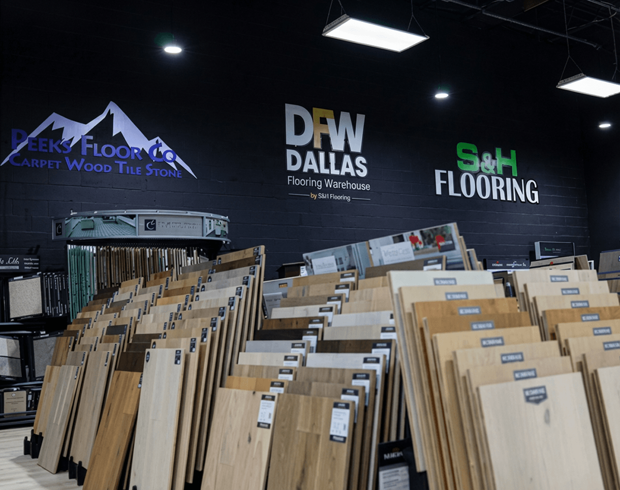 Storefront of the Granbury carpet and flooring showroom
